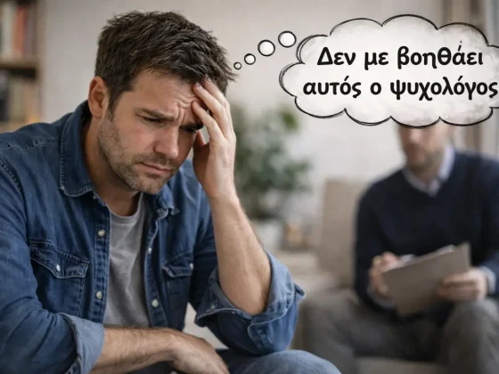 δεν με βοηθάει ο ψυχολόγος.