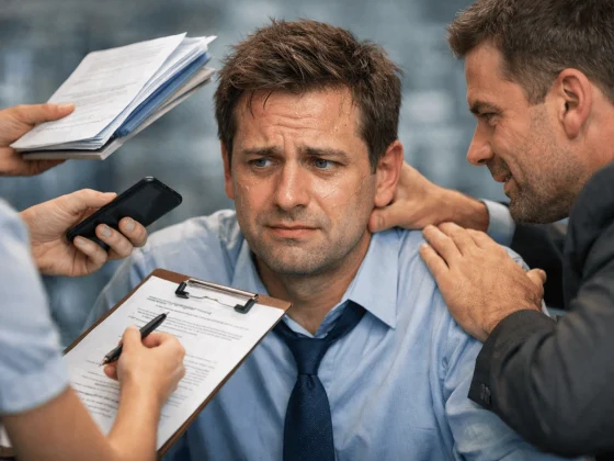 πώς να λέω όχι - αναρωτιέται ένα πιεσμένο άτομο.