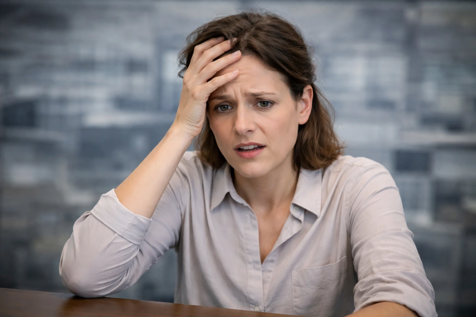 γυναίκα προβληματίζεται ''πώς να λέω όχι''.