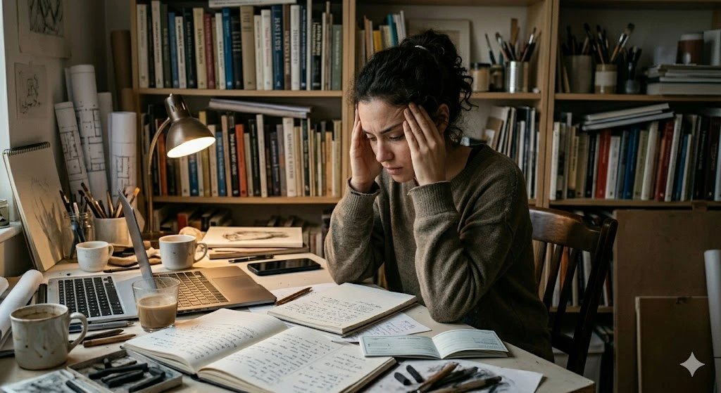 burnout ή κατάθλιψη έχω, αναρωτιέται νεαρή κοπέλα.